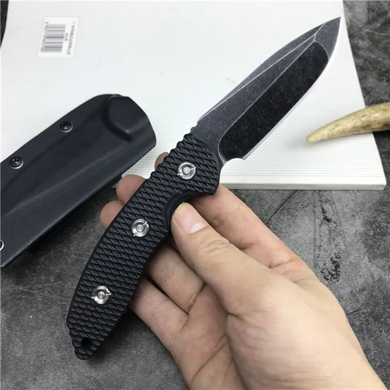 HS инструменты для выживания на открытом воздухе 9Cr13 сталь G10 Ручка Тактический Походный нож с прямым лезвием EDC инструмент нож с фиксированным лезвием