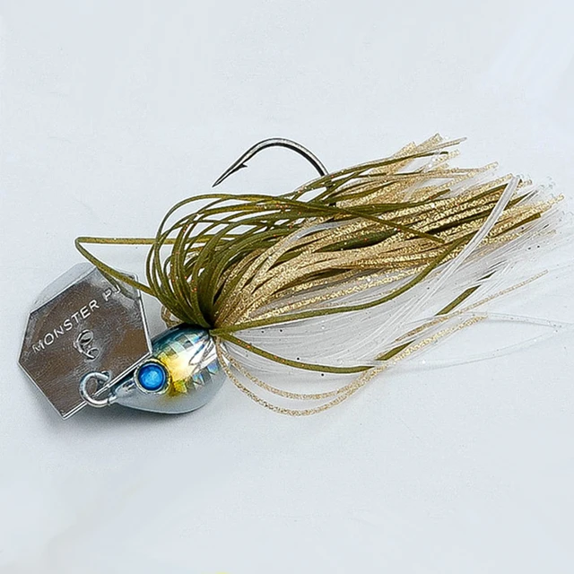 2021 new chatterbait super sharp hook with silicone skirt and 3d