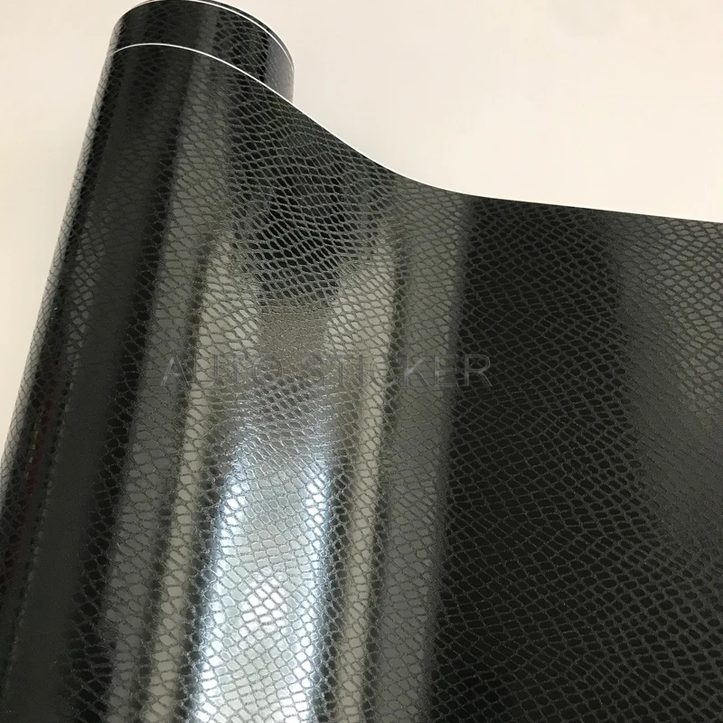 black snake skin vinyl car sticker 2