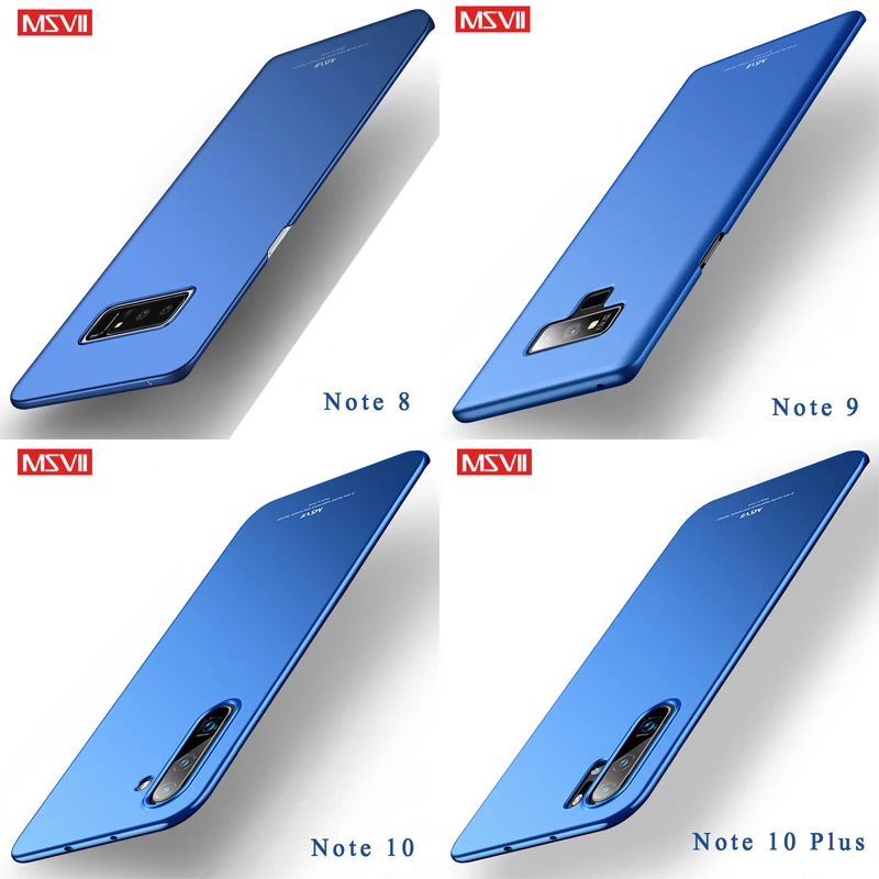 Msvii матовый чехол для samsung Galaxy Note 10 Plus S10 S9 S8 Plus чехол S10 E кольцо держатель PC чехол для samsung Note 9 8 Note9 чехол