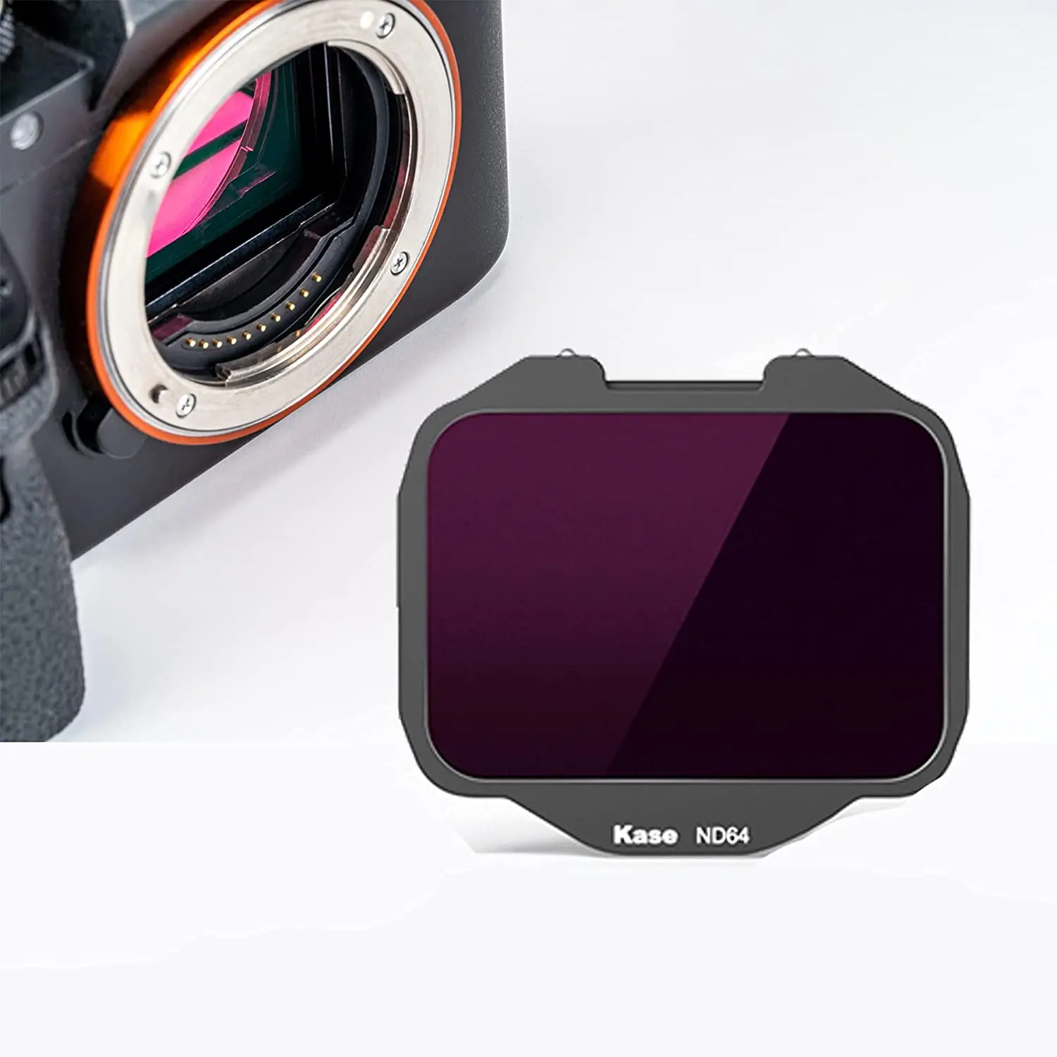 

Фильтр Kase ND64 с клипсой, встроенный фильтр нейтральной плотности ND1.8 6-Stop для Sony A7 A7R A7S A7II A7III A7IV A7RIV FX3 A9