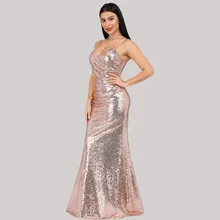 Вечерние платья Длинные королевские Abby Русалка v-образным вырезом Спагетти ремни без рукавов Формальные Вечерние платья расшитые блестками вечерние платья размера плюс