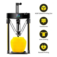 Flsun q5 placa de 32bits da impressora 3d tft com tela sensível ao toque da cor completa plataforma vidro nivelamento automático currículo impressão