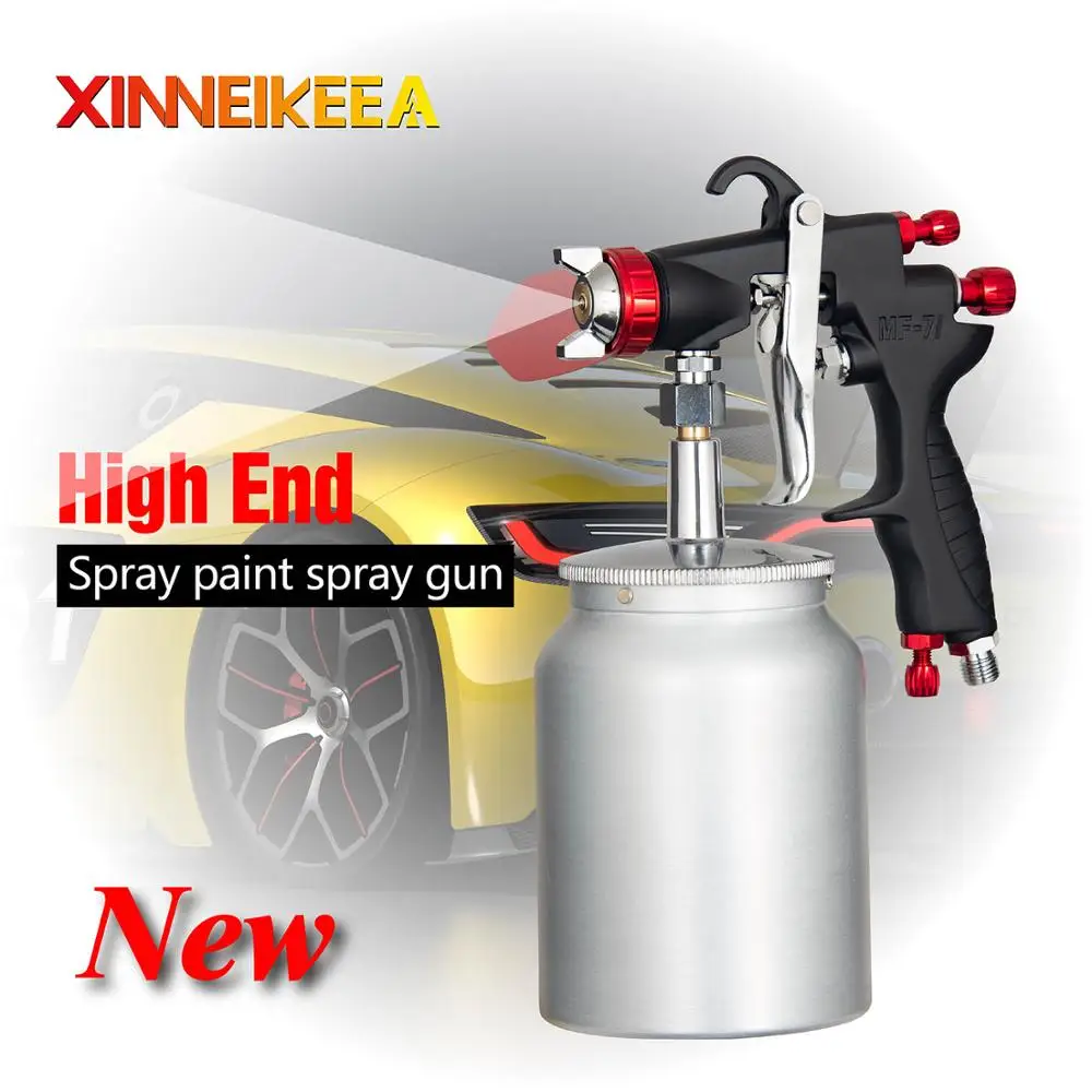 

High Quality Pneumatic Spray Gun Furniture Automobile Industry Spray Gun 1.0 1.3 1.5 1.8mm 600cc Pressure Type Gravity Spray Gun