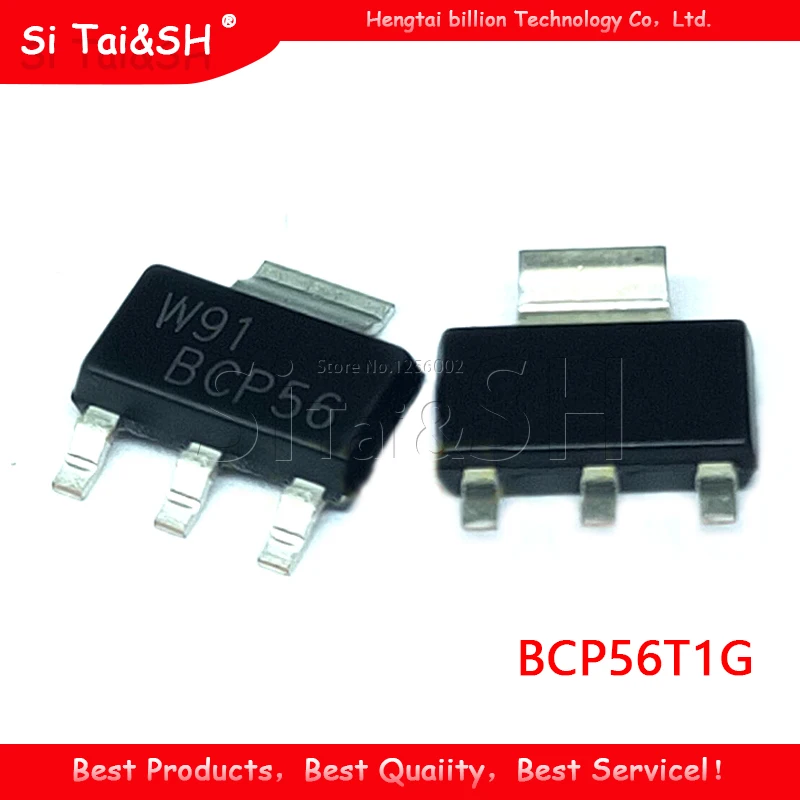 10 шт. BCP56T1G SOT223 BCP56 биполярный распределительный транзистор (BJT) 1A 100 в NPN новый