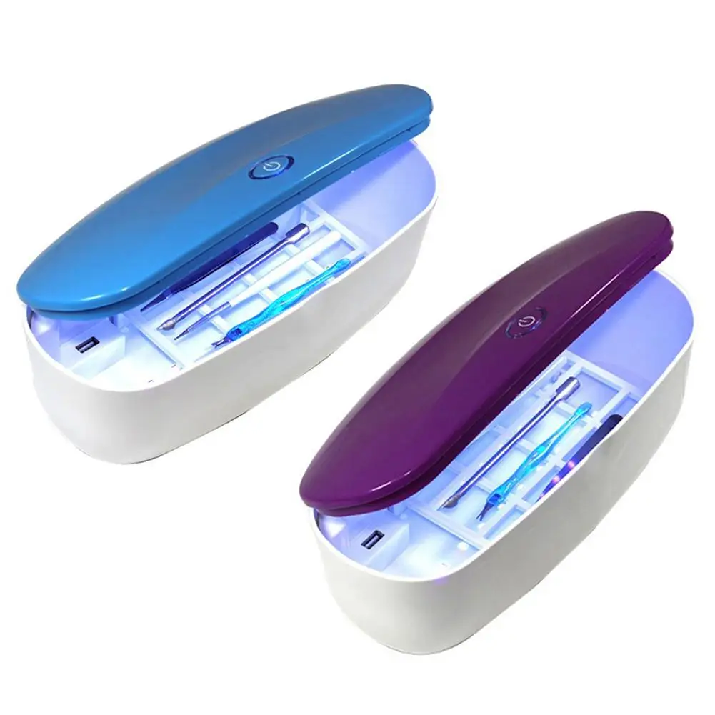 

Sterilizer For Manicure Instruments Disinfection Esterilizador Manicure UV LED Nail Tools Nail Tweezers Disinfector Box Grafting