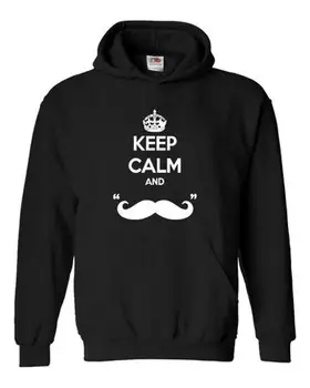 

FELPA DA UOMO CON KEEP CALM BAFFI DIVERTENTE NUOVA IDEA REGALO LM131