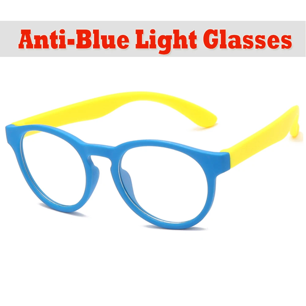 

Anti Blue Light Kids Glasses Optical Frame 2021 Children Boy Girls Computer Transparent Blocking Anti Reflective Eyeglasses UV