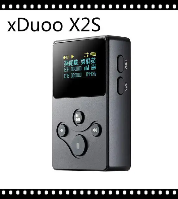 $59 XDUOO X2S Hi-Res Lossless Portable Music Player MP3 Portable DSD128 Native  playback direct decoding 4K EQ HD screen HIFI player