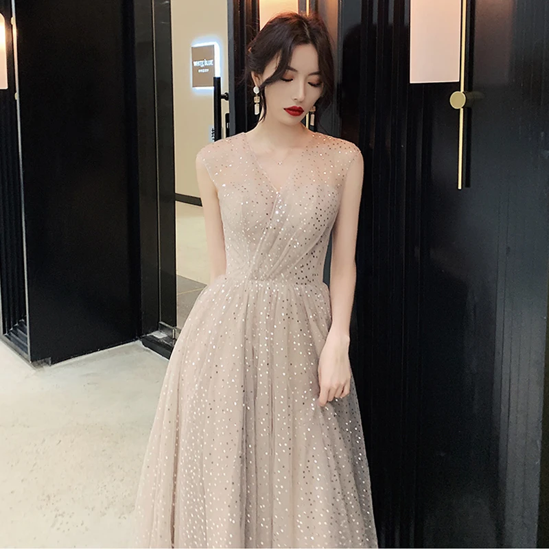 Это Yiyya платье для выпускного вечера элегантный v-образный вырез блестящие короткие Vestidos de gala Pleat Sequin плюс размер женские вечерние платья E723