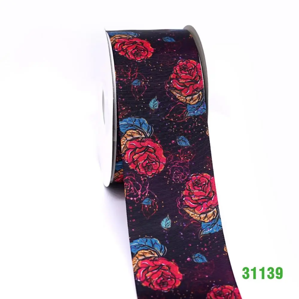 50 ярдов мультфильм напечатанный grosgrain ленты 31137 - Цвет: 31139
