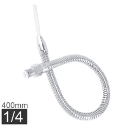 1/4 Inch 400mm Metal Flexible Water Oil Cooling Tube with Round  Nozzle for CNC Machine / Milling / Lathe