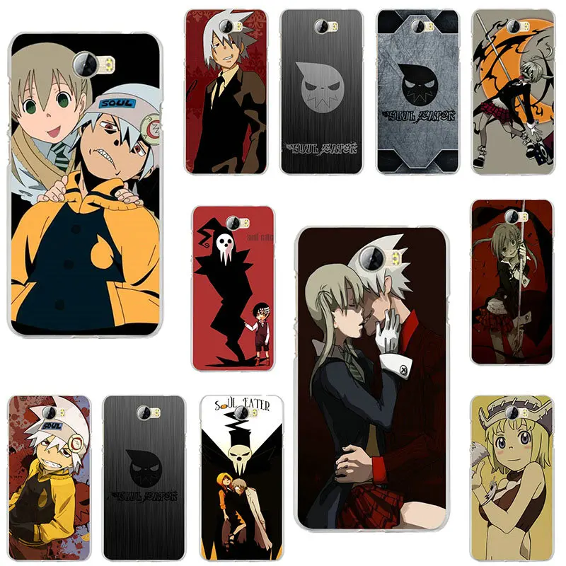 С принтами персонажей из мультфильмов и Soul Eater Логотип Мягкий ТПУ мобильный