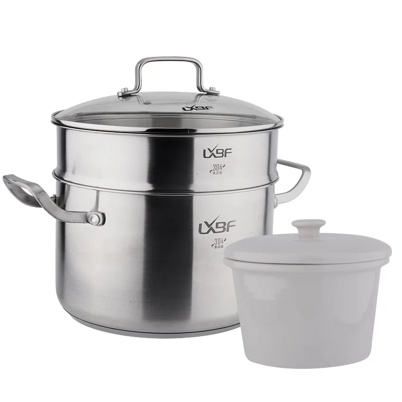 Lxbf/lxbf(Private) Stainless Steel Pot Set 34 Three-layer Steel Wok Set LXBFA619