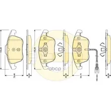 Колодки Тормозные Audi Q3 11-/Vw Sharan 10-/Tiguan 07- Передние Girling 6117622 Girling арт. 6117622