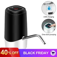 Портативный Мини кнопочный беспроводной Электрический диспенсер водяной насос с usb-кабелем/304 трубка из нержавеющей стали 4.5L-18.9L Barrelled
