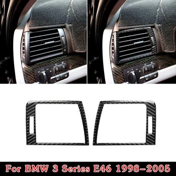 

For BMW 3 Series E46 1998-2005 Air Vent Trim Carbon Fiber Panel Useful