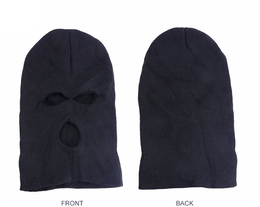 3 Holes Unisex Warm Mask Hat Full Face 