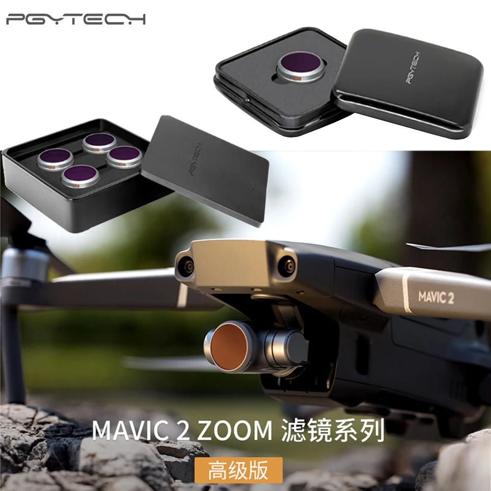 

4Pcs/set PGYTECH Filter Camera Lens Filters kit ND8 16 32 64 ND-PL Filter set for DJI Mavic 2 Zoom drone