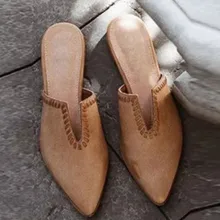 Женские замшевые сандалии-Вьетнамки; дышащая нескользящая обувь с острым носком; женские легкие шлепанцы на плоской подошве с острым носком