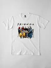Friends Parody Stephen King Horror It Pennywise Jack The Shining White T-Shirt Breathable Friends Parody Stephen King Horror It Pennywise Jack The Shining White T-Shirt Breathable