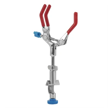 

Adjustable Three-Prong Swivel Flask Clamp Tools Metal Lab Test Tube Condenser Lab Holder Tool For Lab Holding Flasks Test Tubes