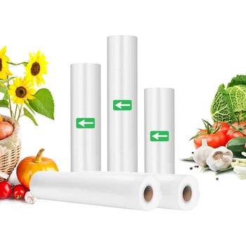

Vacuum Sealer Bags for Food Saver Sealing Machine Plastic Storage Vacuum Bag Kitchen Packer Vacum Bag 2 Packaging Rolls