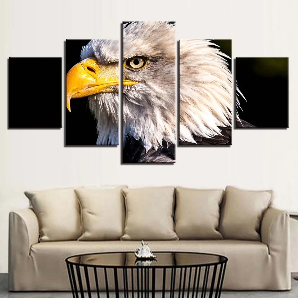 

Piercing Giant Owl Modular Canvas HD Prints Posters Home Decor Wall Art Pictures 5 Pieces Art Paintings No Frame