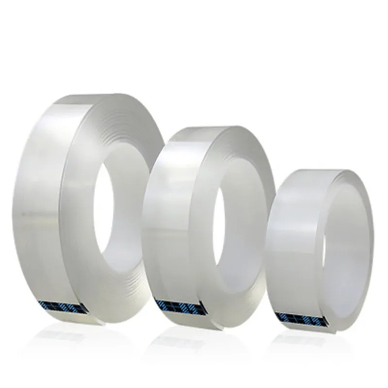 

Transparent Magic Nano Tape Washable Reusable Double-Sided Tape Adhesive Nano-No Trace Paste Removable Glue Cleanable Household