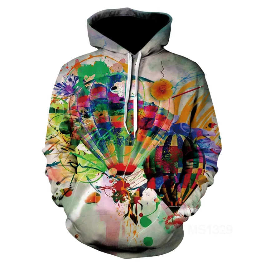 

The latest colorful hot air balloon 3D printing in 2020Popular Men Hoodies 3D Print Harajuku Male Hoodie Fashion Sweatshirt Casu