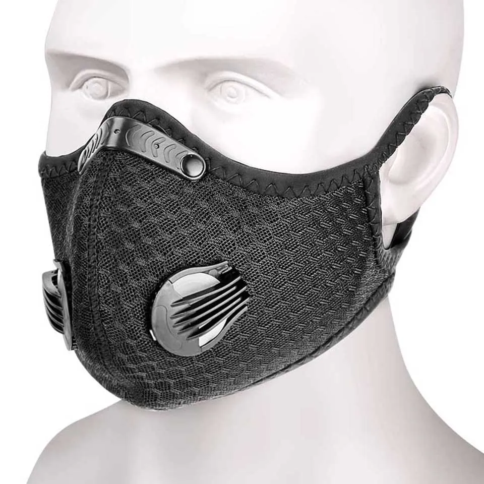 Face Mask Activated Carbon PM 2.5 Anti-pollution Running Cycling Facial Care Mask Breathable Bacteria-proof Sport Face Mask
