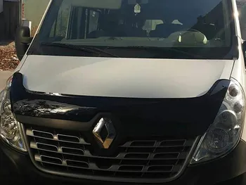 

Van Demon Tailored Black Bonnet Deflectors Acylic Hood Stone Bug Protector Guard for Renault Master (2014 on)