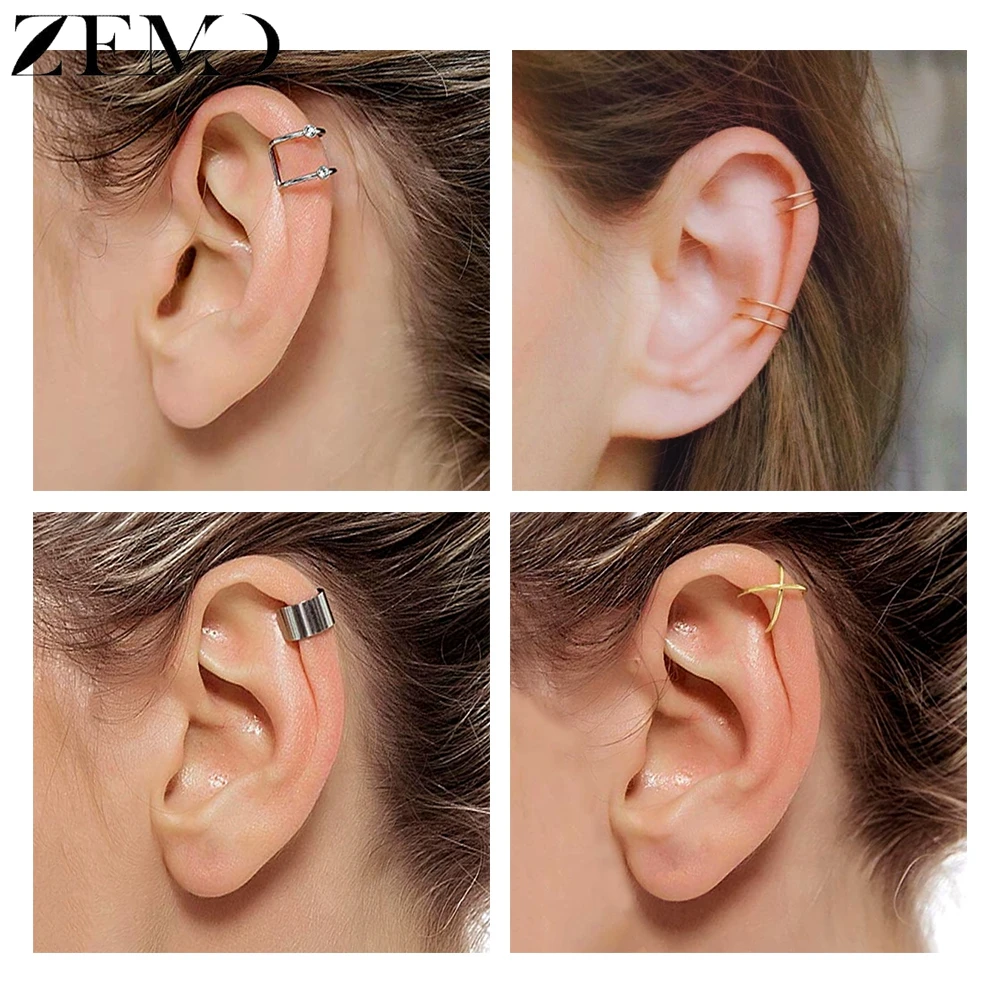 Clip Earrings Ear Clip Earrings Ear Clip 5 pairs for Women