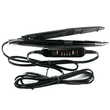 Утюжок fusion волос соединитель Мини контроль температуры утюжок тепловые волосы Loof Кератин для наращивания волос инструменты черный/красный цвет