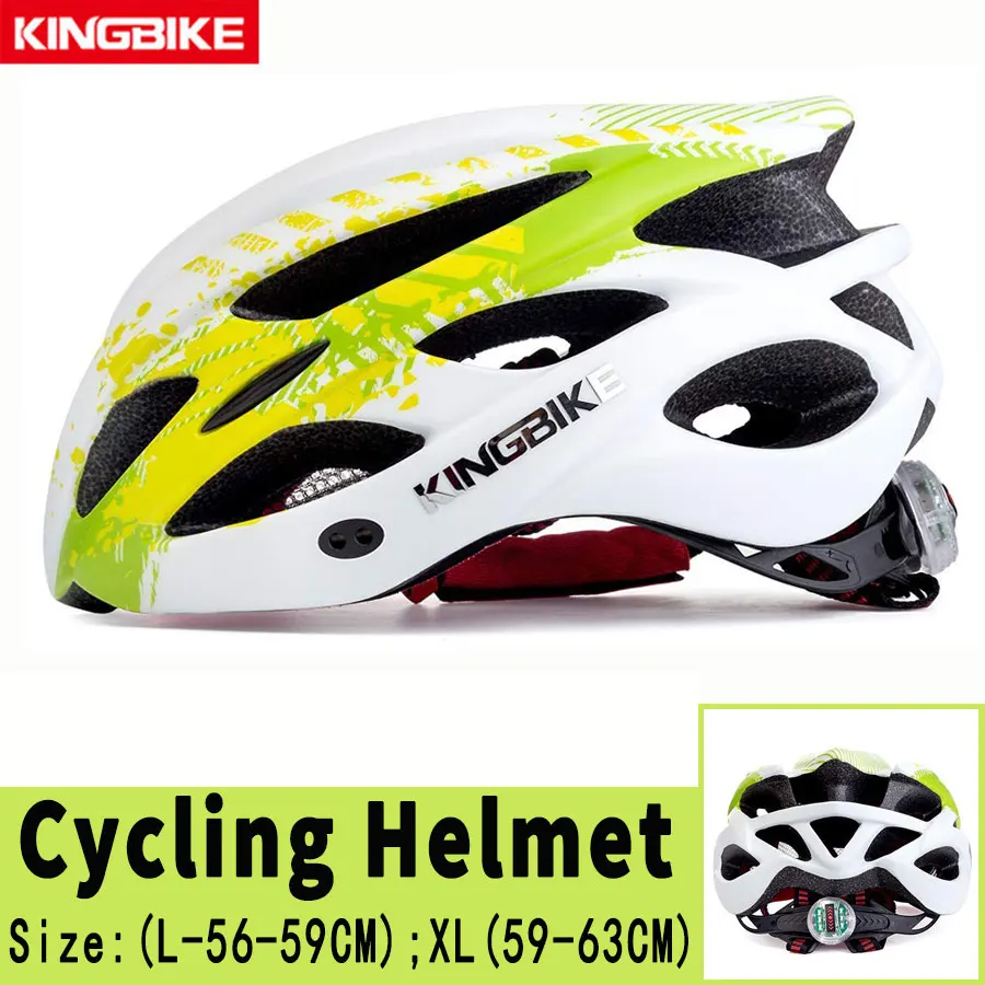KINGBIKE велосипедный шлем, ультра-светильник, велосипедный шлем CPSC& CE, задний светильник со съемным козырьком, MTB велосипедный шлем для мужчин, Casco Ciclismo - Цвет: J-675-N1
