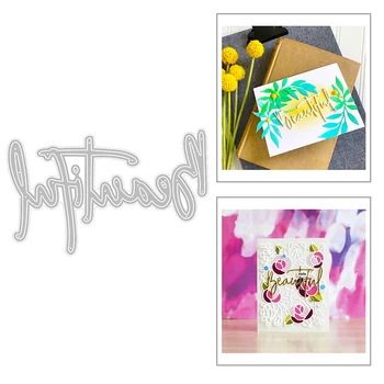 

2020 New Hot Mother Day English Letter Word Beautiful Mould Metal Cutting Dies For and Scrapbooking Foil Card Making no stamps