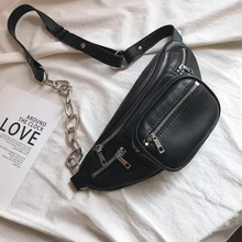 Поясная Сумка из натуральной кожи, новинка, модный тренд, простые цепочки, карманы, маленькая сумка на грудь, клатч из воловьей кожи, женские ручные сумки