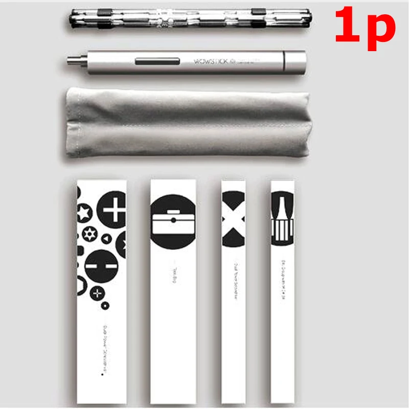 Wowstick 1p 1F pro Precision Мини Беспроводная электрическая отвертка с 2 батареями для батареи мобильного телефона камеры Инструменты для ремонта - Цвет: Wowstick 1P