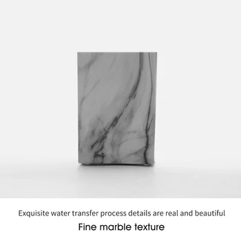 

Pencil Container Gift Desk Organizer Non Slip Makeup Brush Storage Decoration Home Office Stand School Marble Texture Pen Holder