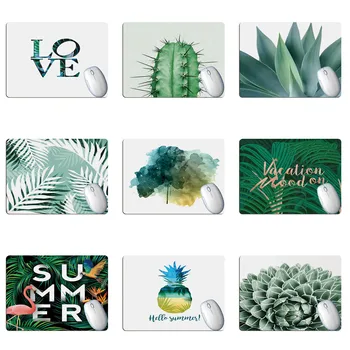 

PC Laptop Table Mat Green Plant Office Desk Keyboard and Mouse Pad
