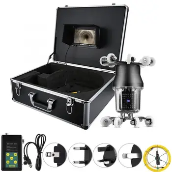 

7in 30M 360 degrees Inspection Borescope Camera IP68 38LED Sewer Industrial Endoscopic 100-240V