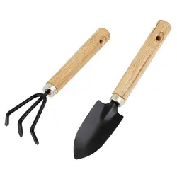 Садовые мини инструменты садовые лопаты грабли в комплекте 2 в 1