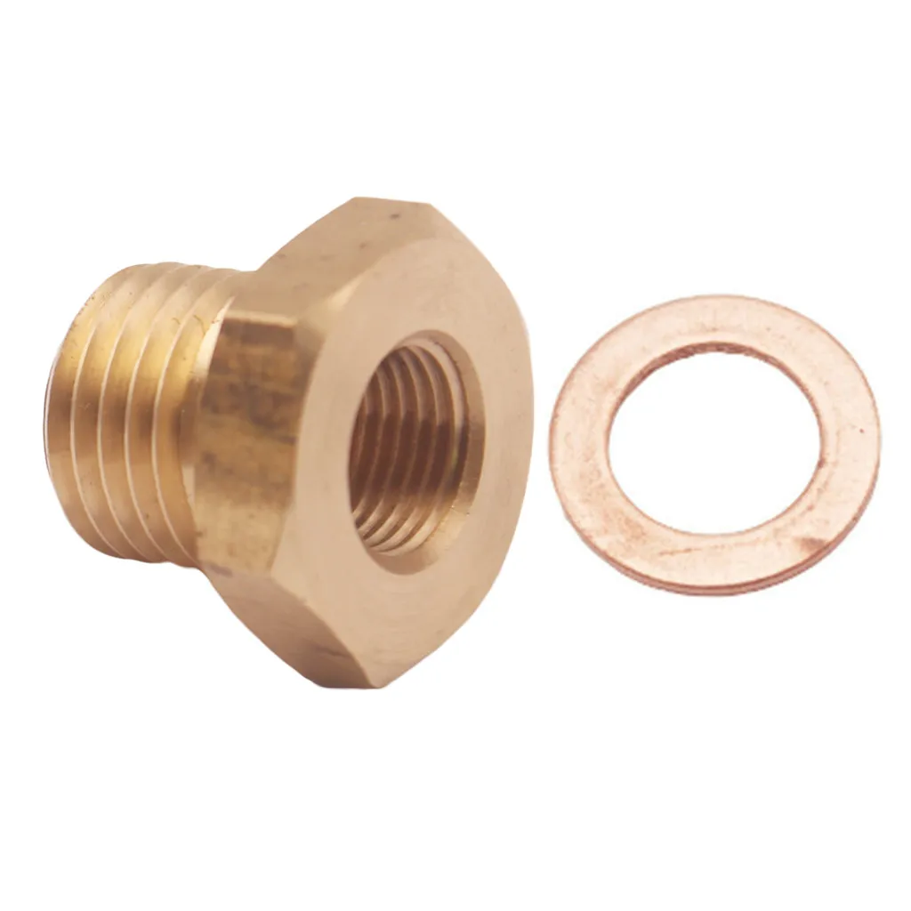

Temp Gauge Sender Unit Short Adaptor - 1/8 NPT Female To M14 x 1.5 Male