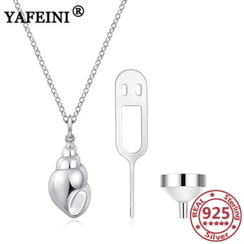 شراءYAFEINI 925 فضة القواقع جرة قلادة ل رماد محارة تذكارية الجرار قلادة الحيوانات الأليفة الرماد النعش الحرق تذكار مجوهرات