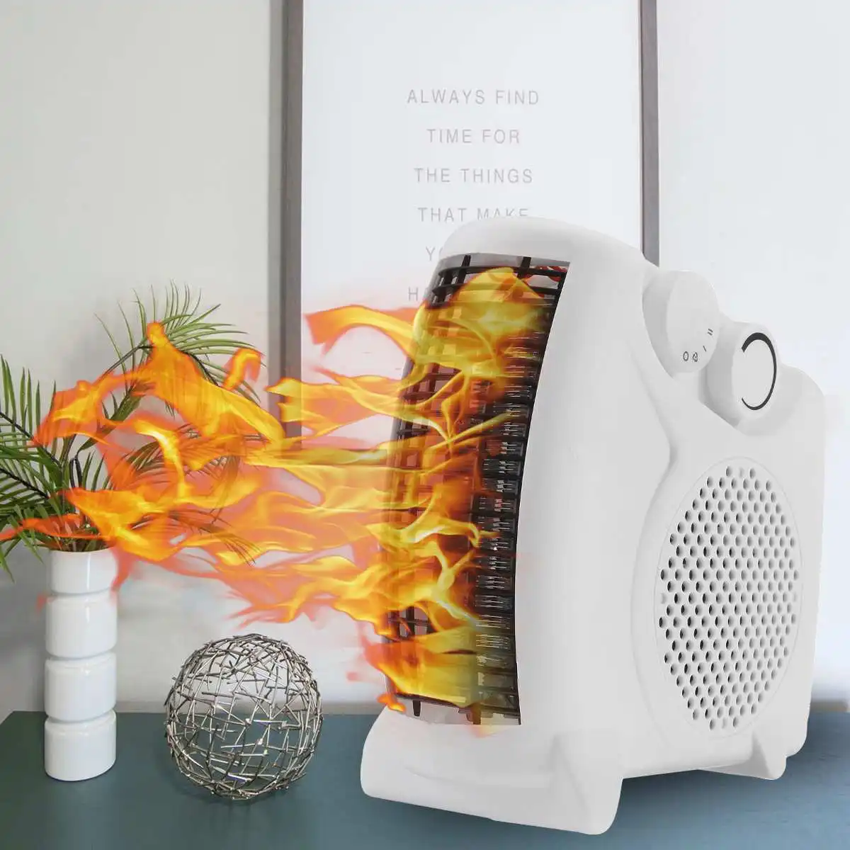

220V 1500W Portable Office Heater Mini Electric Heater Electric Home Heater Fan Air Warmer Silent Home Office Electric Heater