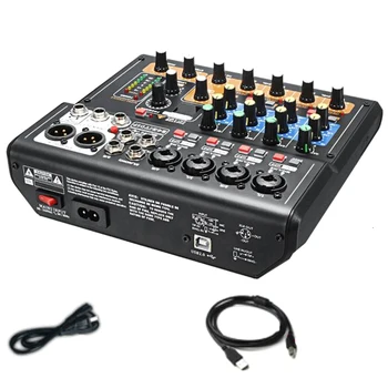 

Professional 8 Channels o Mixing Console Mini USB Digital DJ Mixer with PAD Switches DSP Effect for Karaoke PC Meeting(US Pl