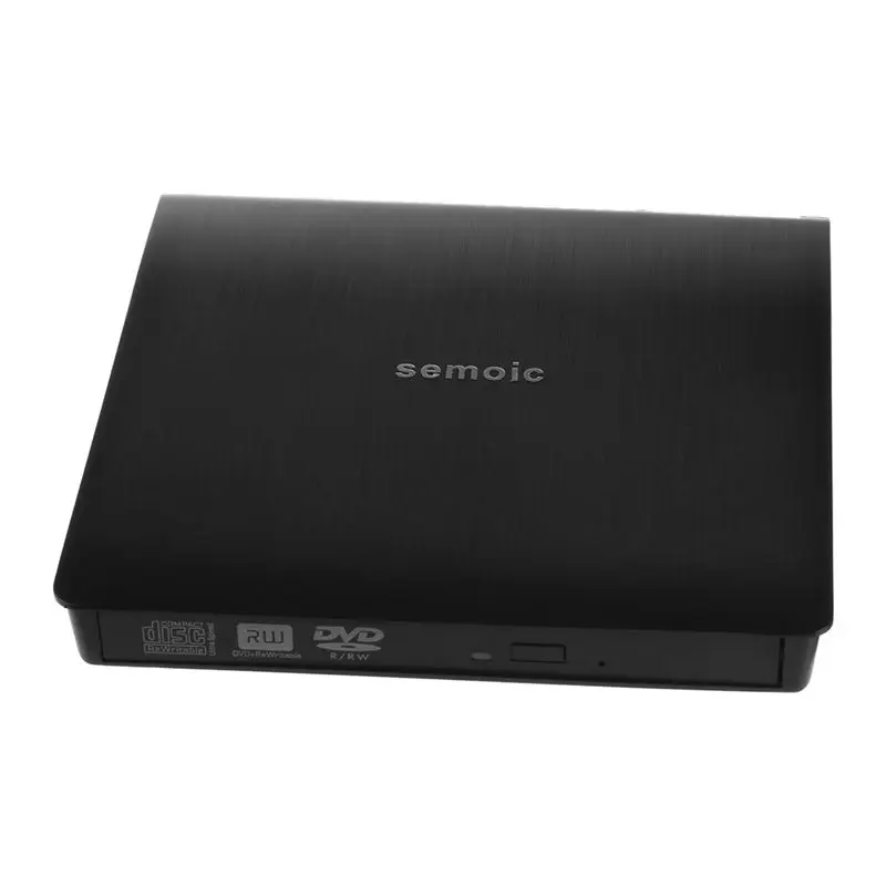 Semoic USB 3 0 Мобильный Внешний чехол для 12 7 мм SATA CD DVD BD ROM RE Drive BK полезные|Оптические