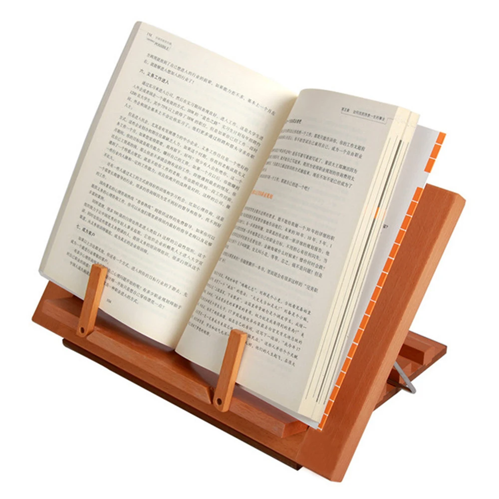 

Adjustable Wooden Book Reading Shelf Stand Reading Bookshelf Music Stand Wooden Frame Drawing Easel Stationery Laptop stand