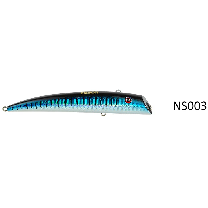 NOEBY 12cm Lipless Minnow Fishing Lure Lifelike Wobbler Hard Bait VMC Hooks19g Saltwater Swimbait Fishing Tackle NBL9153 seabass - Цвет: NS003