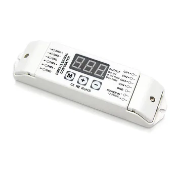 

DC12V-24V pwm dmx 4 channel controller RGBW DMX512 decoder